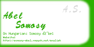 abel somosy business card